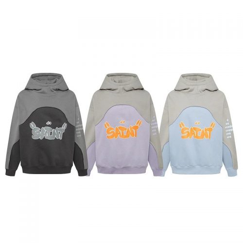 Saint Michael Saint Graffiti Graphic Oversized Hoodie Multicolor