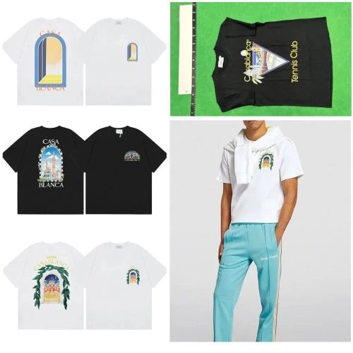 Casablanca Graphic Print Cotton T-Shirt Multicolor