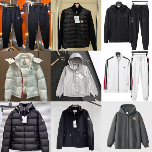 Moncler Collection Luxury Jackets and Hoodies Black and White