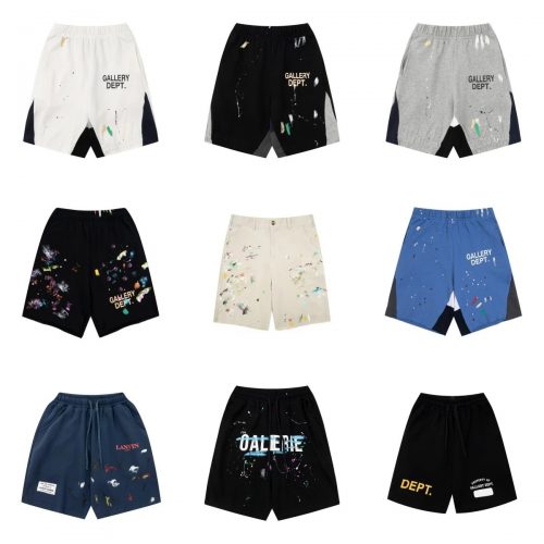 Gallery Dept. Paint Splatter Distressed Shorts Multicolor