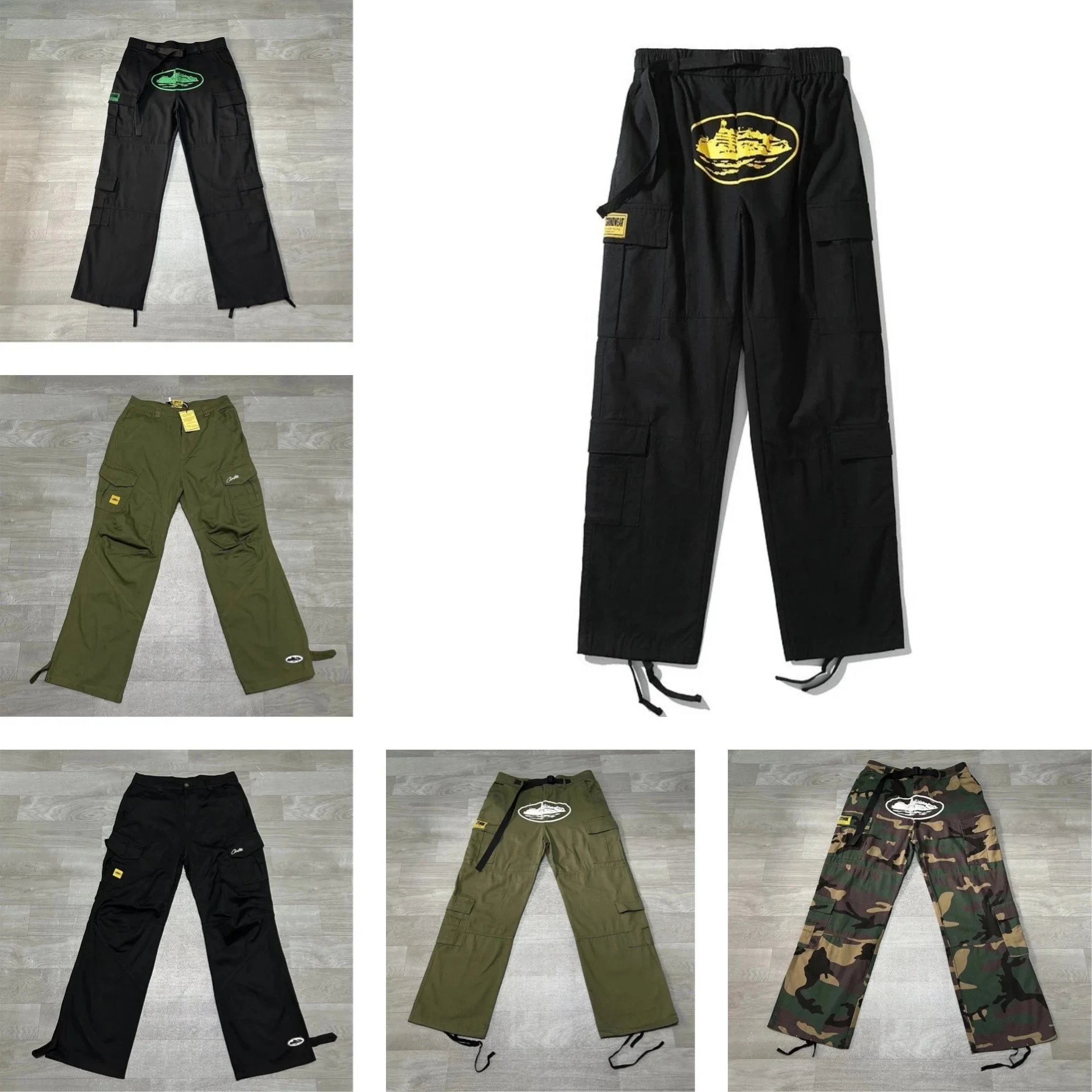 Corteiz Cargo Pants Casual Streetwear Pants Black
