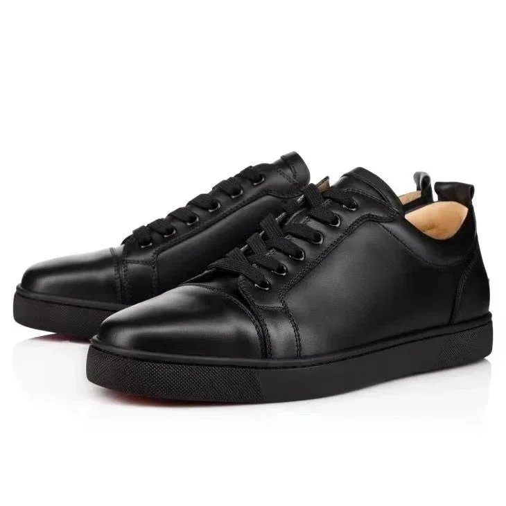 Black leather surface